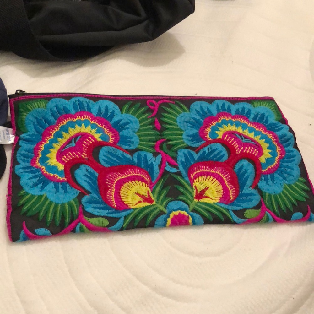 Beautiful multi colored clutch